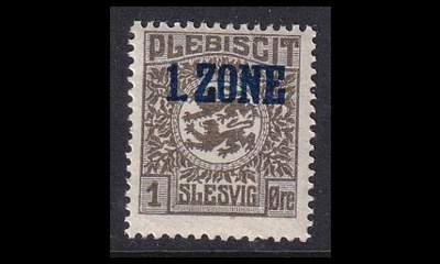 Slesvig 15 ** Vaakuna 1. Zone 1 öre (1920)