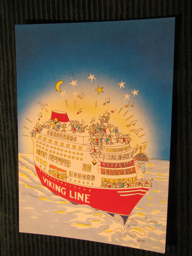 Viking Line . Laivapostikortti
