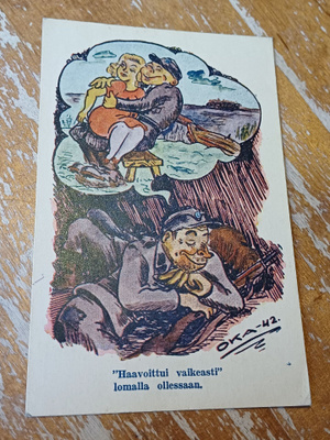 "Haavoittui vaikeasti" lomalla ollessaan. Kenttäpostikortti
