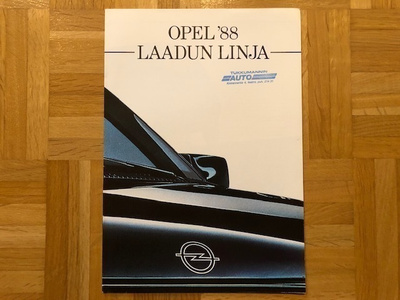 Esite Opel mallisto 1988. Kadett, Omega, Ascona, Manta ym