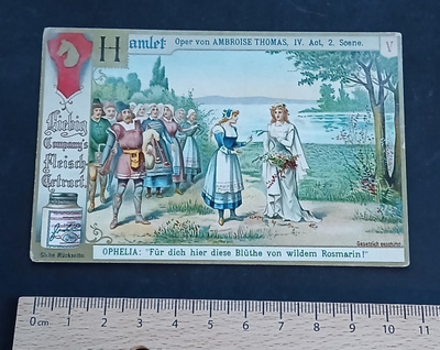 Liebig  , Hamlet , vanha keräilykuva