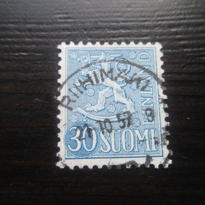 M-54 Leijonamerkki 30mk sininen 1956