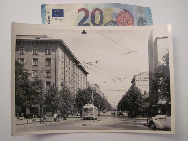Postikortin Alkup. Valokuva Tampere 1950-l