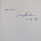 Lassi Sinkkonen : Meitä kohti : Runoja (signeerattu) - pikkukuva 3