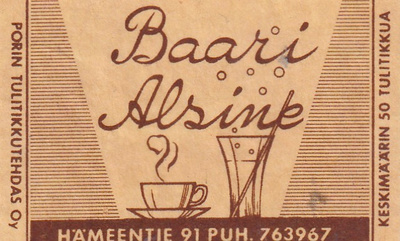 Baari Alsink, Hämeentie 91    s1