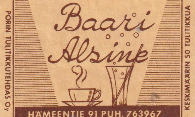 Baari Alsink, Hämeentie 91    s1