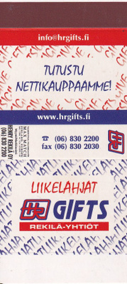 Helsinki. Rekilä - Yhtiöt GIFTS LIIKELAHJAT   b583