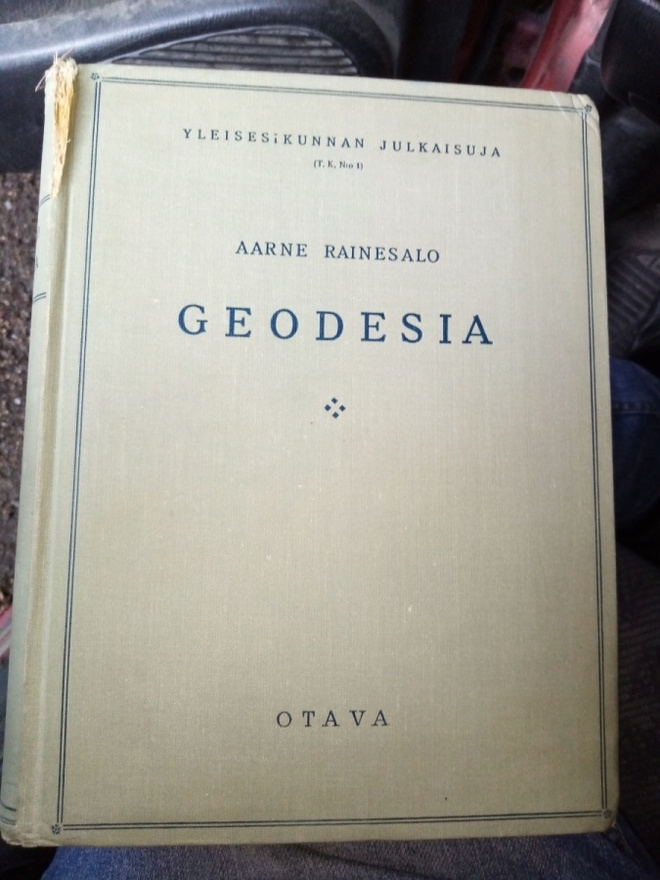 AARNE RAINESALO : GEODESIA ( SIS POSTIKULU  )