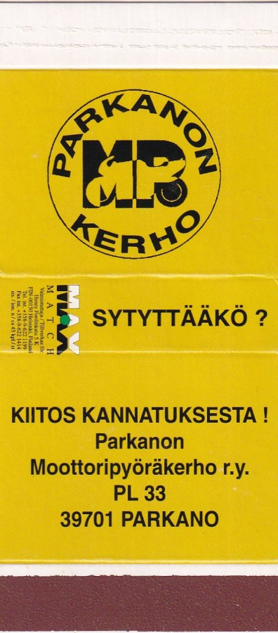 Parkano, Parkanon Moottoripyöräkerho r.y.  aski ,   b436