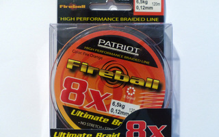 PATRIOT FIREBALL 8X 120m, 0,12mm, 6,5kg Väri: Fire Orange