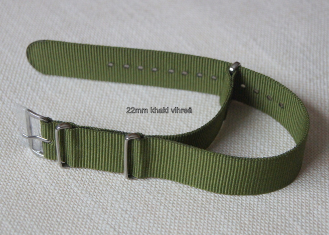 NATO 22mm ranneke khaki vihreä