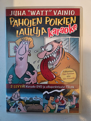 Juha "Watt" Vainio, Pahojen poikien lauluja karaoke - DVD