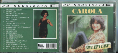 CAROLA . CD-LEVY . 20 SUOSIKKIA - KIELLETYT LEIKIT
