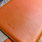 Woolnut Leather Sleeve suojatasku 16" MacBook Pro (konjakki) - pikkukuva 5
