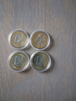 1€ Suomi 2kpl 2002 ja 2kpl 2003