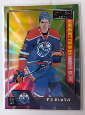 Jesse Puljujärvi 2016-17 OPC Platinum Marquee Rookie Rainbow