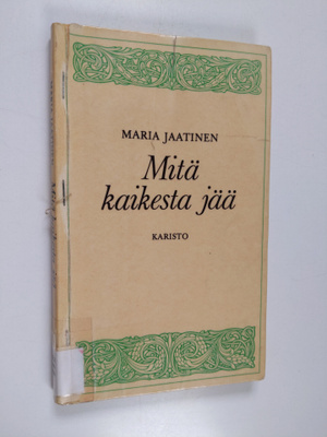 Maria Jaatinen : Mitä kaikesta jää : runoja