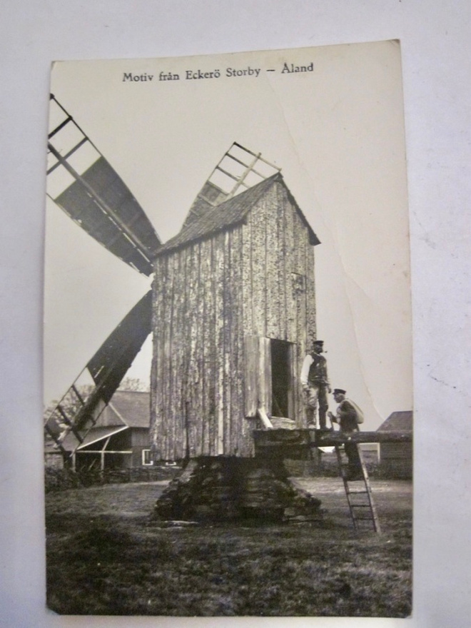 VANHA Postikortti Ahvenanmaa Eckerö 1930-l