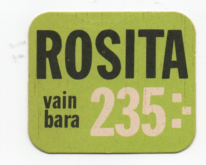 Kahvilappu ROSITA vain 235