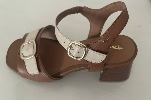 Tamaris nahkaiset sandaalit koko 37 ruskea/beige