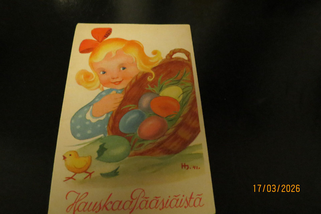 HELGE SJÖSTEDET KULKENUT VANHA KORTTI