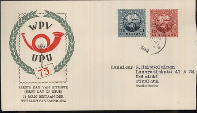 Hollanti Mi 544-5 FDC
