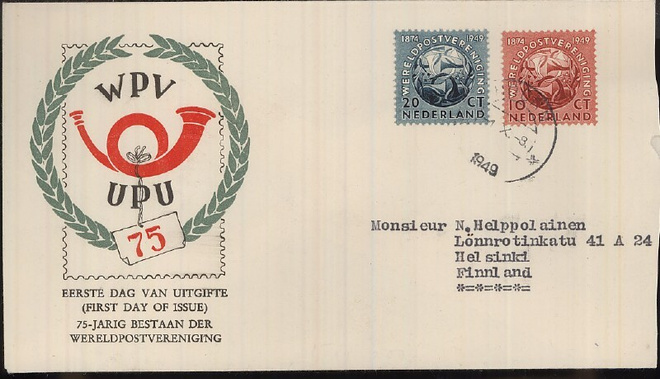 Hollanti Mi  544-5 FDC