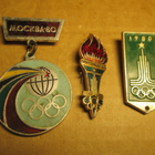 CCCP: kolme vintage Olympia Moskova 1980 -pinssiä - pikkukuva 1