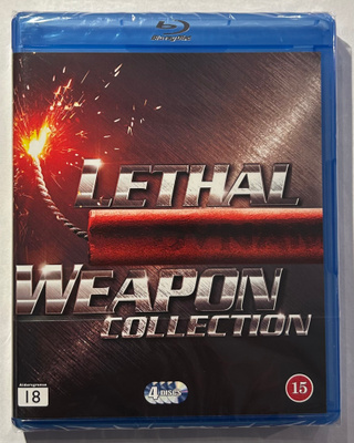 Lethal Weapon Collection / Tappava ase - 4 Blu-ray, uusi