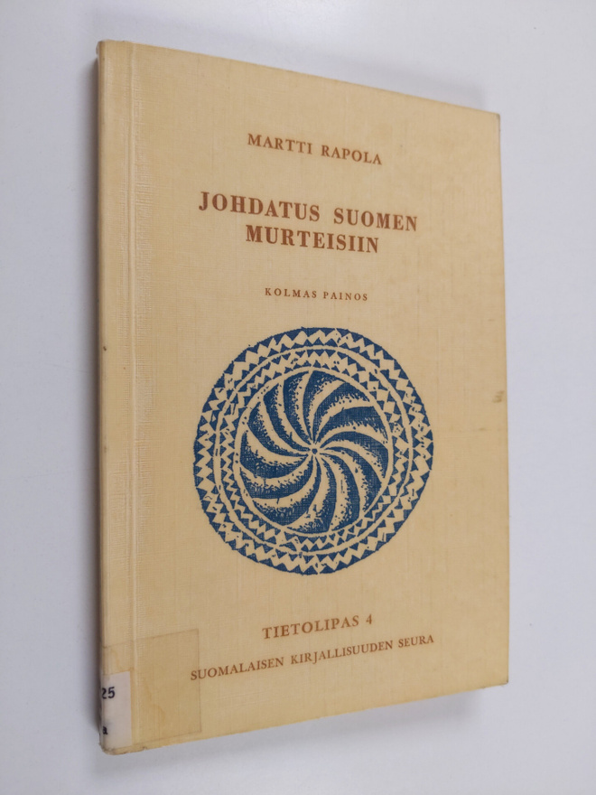Martti Rapola : Johdatus suomen murteisiin