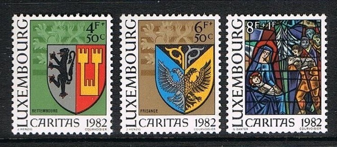 Luxemburg 1982 - Caritas vaakunoita (5) ++