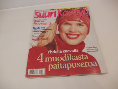 Suuri Käsityölehti 2/2001, mm. hiihtopipo