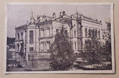 Jyväskylä, Lyseo, hevoskärryt, mv pk, p. 1958