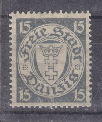 Saksa reich Danzig 1924 Mi195 postituoreena.