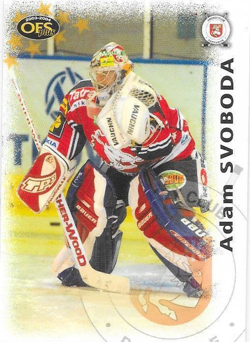 2003-04 OFS #59 Adam Svoboda Pardubice TSEKKI MV