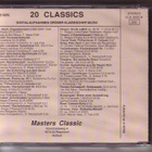 cd, VA - 20 Classics. Digitalaufnahmen grober klassischer Mu - pikkukuva 2