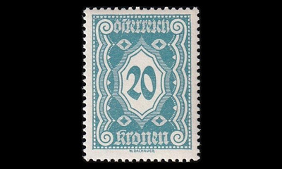 Itävalta P_110 ** Porto 20 Kr (1922)