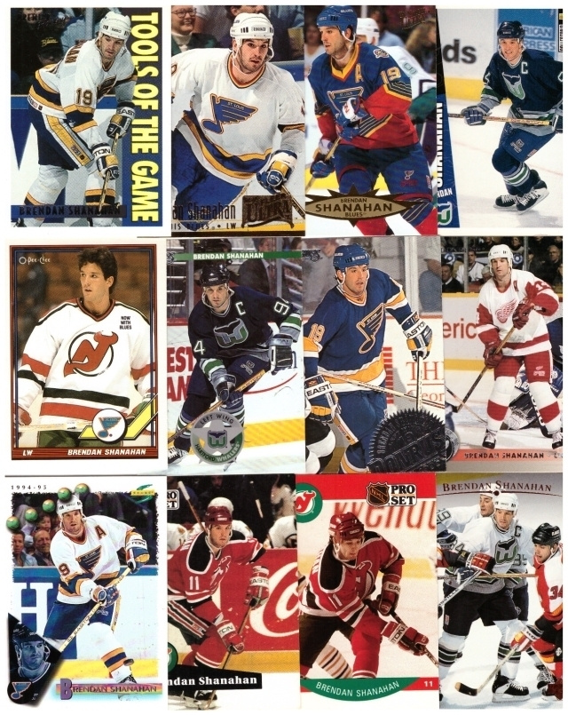 12 x BRENDAN SHANAHAN Devils, Whalers, St. Louis Blues