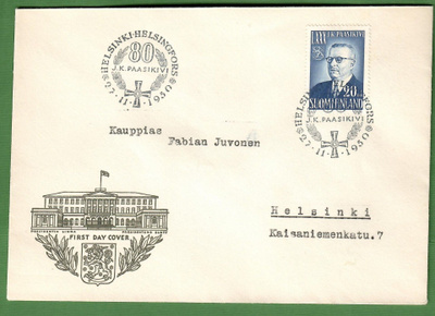 FDC 27.11.1950 J.K.Paasikivi 80 vuotta (100)