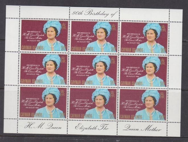 Cayman saaret  Queen elisabet pienoisarkki br empire