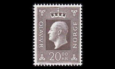 Norja 593hp ** Olav V 20 kr Harrison (1969)