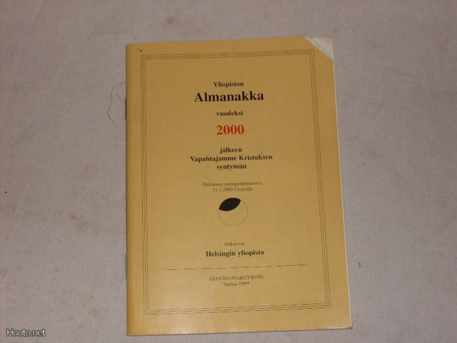 huuda syntymävuotesi almanakka 2000