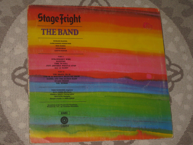 LP  The Band – Stage Fright