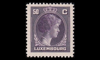 Luxemburg 354 ** Käyttösarja Charlotte 50 C (1944)