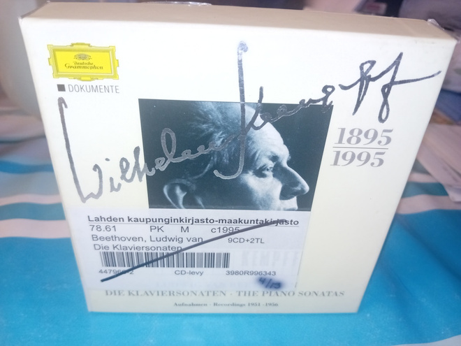 9cd Wilhelm Kempff Beethoven die klaviersonaten ( SIS POSTIK