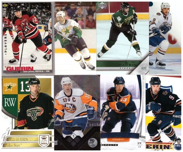 8 x BILL GUERIN Devils, Stars, Oilers, Islanders