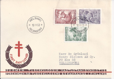 1953  FDC Tub-sarja