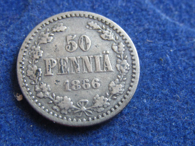 50 penniä 1866