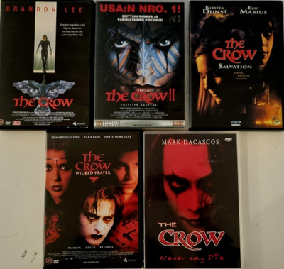 5 THE CROW ELOKUVAA DVD (5 X 1 DISC)