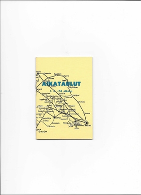 Aikataulut, Someron Linja, 1974
